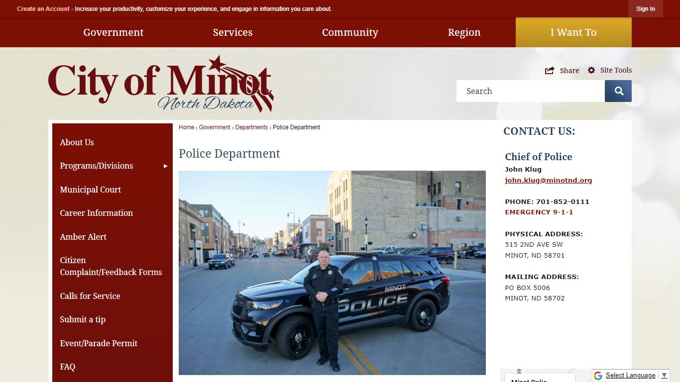 Police Department | Minot, ND